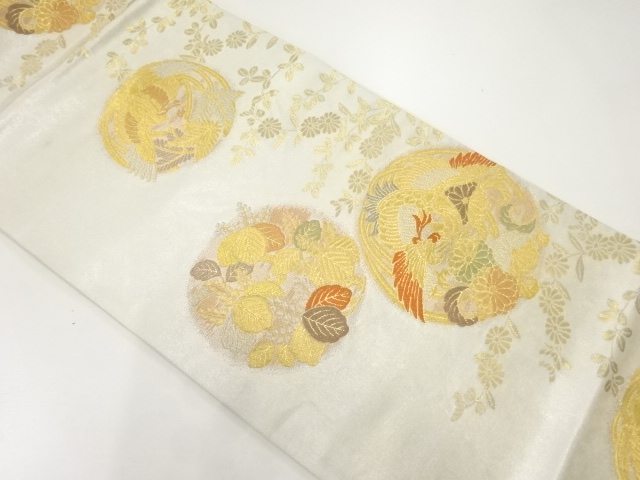 JAPANESE FUKURO OBI / WOVEN PHOENIX